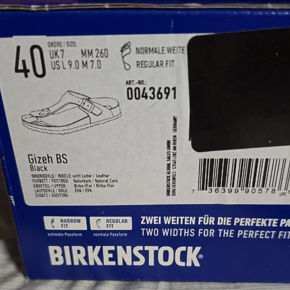 Birkenstock Black and Tan Sandal - Picture 2 of 7